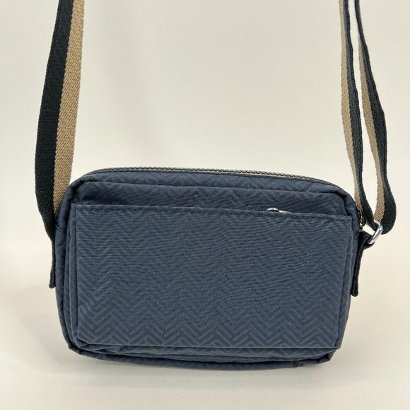 Kipling Crossbody Bags in Blue and Tan with Signature Charm - Picture 9 of 9